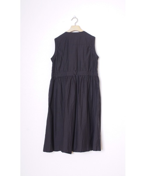 bedsidedrama(ベットサイドドラマ)の「bedsidedrama/ベッドサイドドラマ/Fake Riders Shirt Coat(ステンカラーコート・レディース・ライトグレー/ブラック・2/1)」の16枚目の写真