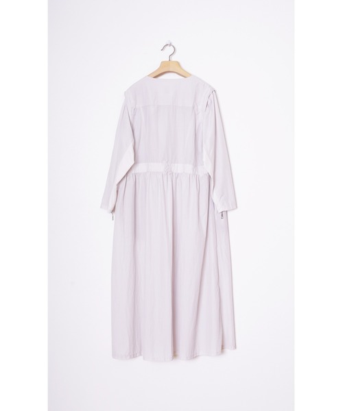 bedsidedrama(ベットサイドドラマ)の「bedsidedrama/ベッドサイドドラマ/Fake Riders Shirt Coat(ステンカラーコート・レディース・ライトグレー/ブラック・2/1)」の18枚目の写真