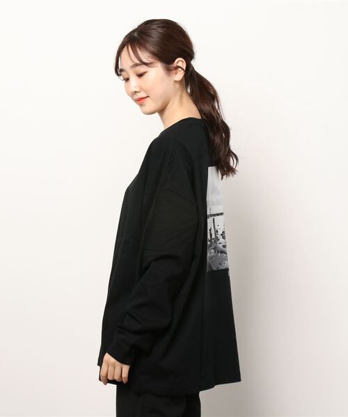 KLON(クローン)の「KLON graphic LONG T -drifting wood- (02)(Tシャツ/カットソー・レディース・ブラック/ホワイト・M/L)」の13枚目の写真