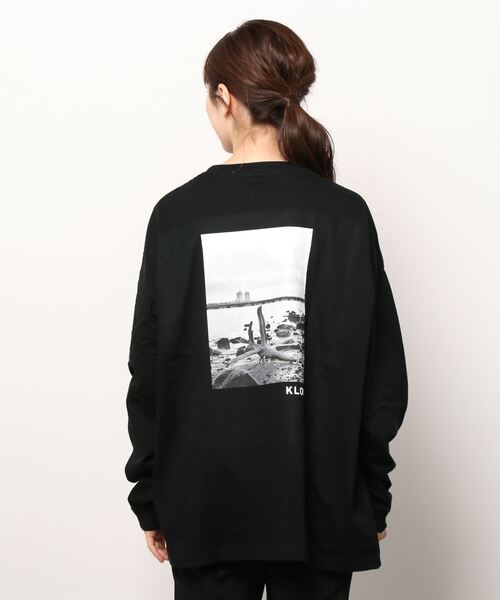KLON(クローン)の「KLON graphic LONG T -drifting wood- (02)(Tシャツ/カットソー・レディース・ブラック/ホワイト・M/L)」の14枚目の写真