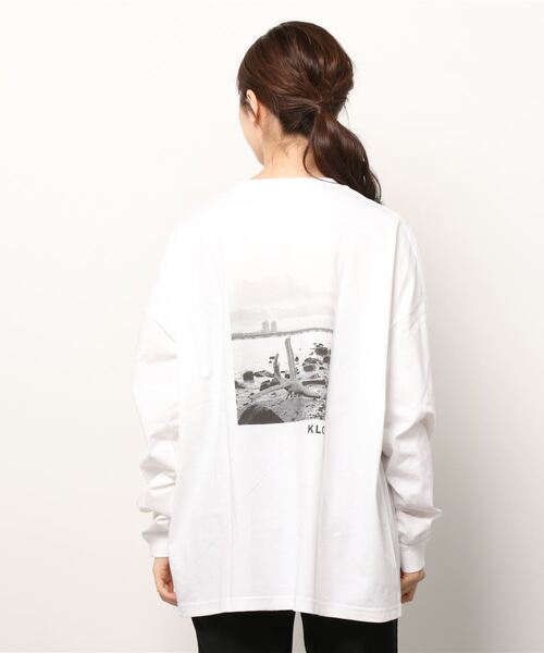 KLON(クローン)の「KLON graphic LONG T -drifting wood- (02)(Tシャツ/カットソー・レディース・ブラック/ホワイト・M/L)」の15枚目の写真