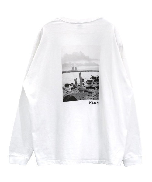 KLON(クローン)の「KLON graphic LONG T -drifting wood- (02)(Tシャツ/カットソー・レディース・ブラック/ホワイト・M/L)」の3枚目の写真