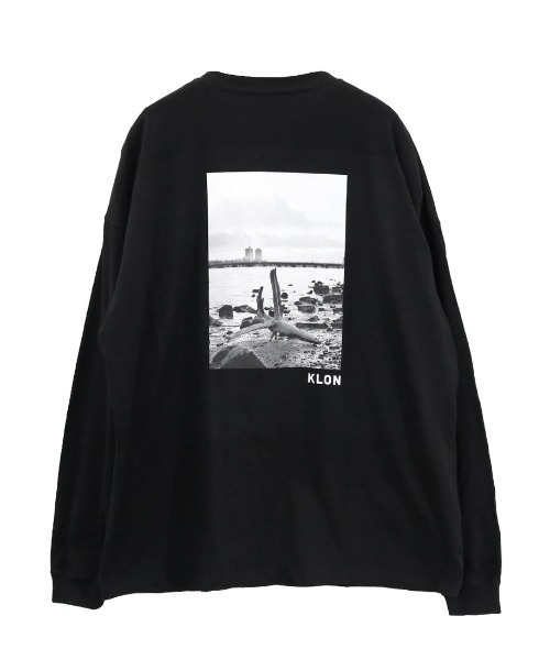KLON(クローン)の「KLON graphic LONG T -drifting wood- (02)(Tシャツ/カットソー・レディース・ブラック/ホワイト・M/L)」の4枚目の写真