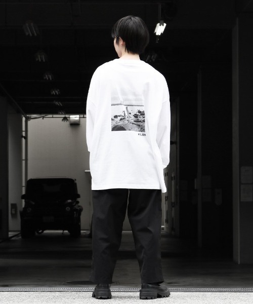KLON(クローン)の「KLON graphic LONG T -drifting wood- (02)(Tシャツ/カットソー・レディース・ブラック/ホワイト・M/L)」の12枚目の写真