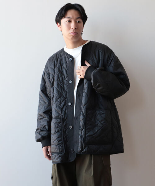 BeAMS DOT（ビームスドット）の「【WEB限定】BeAMS DOT / キルティング ライナーブルゾン（ブルゾン・メンズ・ブラック/オリーブ・MEDIUM/LARGE）」の3枚目の写真