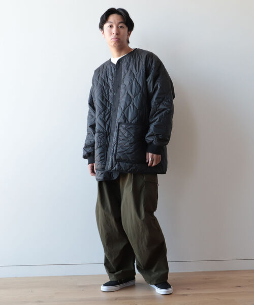 BeAMS DOT（ビームスドット）の「【WEB限定】BeAMS DOT / キルティング ライナーブルゾン（ブルゾン・メンズ・ブラック/オリーブ・MEDIUM/LARGE）」の7枚目の写真