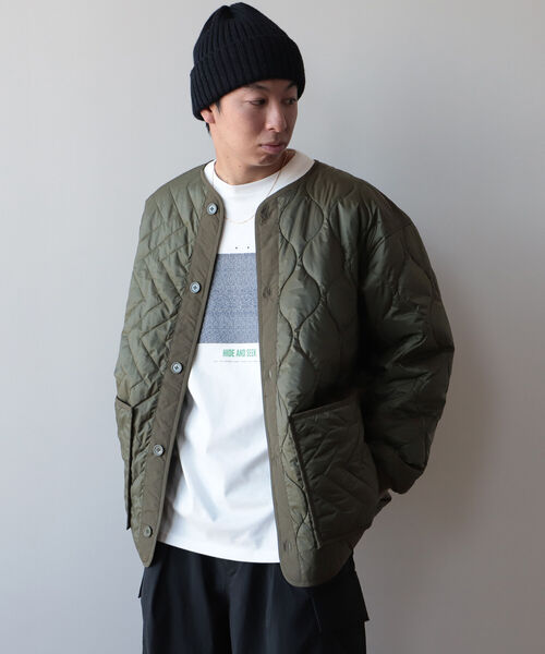 BeAMS DOT（ビームスドット）の「【WEB限定】BeAMS DOT / キルティング ライナーブルゾン（ブルゾン・メンズ・ブラック/オリーブ・MEDIUM/LARGE）」の9枚目の写真