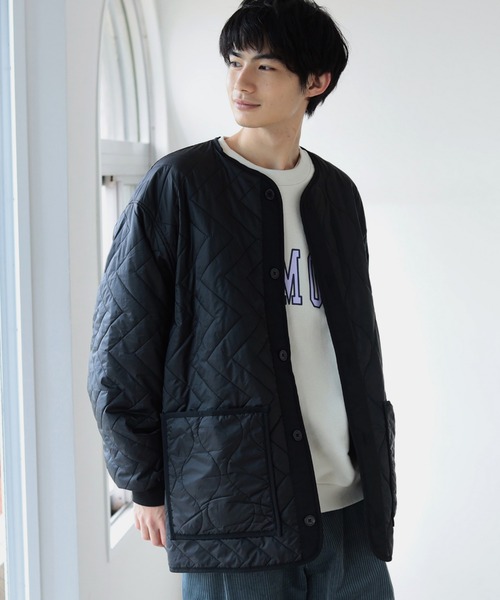 BeAMS DOT（ビームスドット）の「【WEB限定】BeAMS DOT / キルティング ライナーブルゾン（ブルゾン・メンズ・ブラック/オリーブ・MEDIUM/LARGE）」の22枚目の写真
