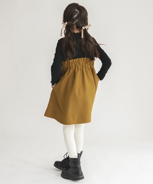 BRANSHES(ブランシェス)の「リボンデザインドッキングワンピース(ワンピース・キッズ・ブラック/アイボリー・140/150/100/130/90/110/120)」の16枚目の写真