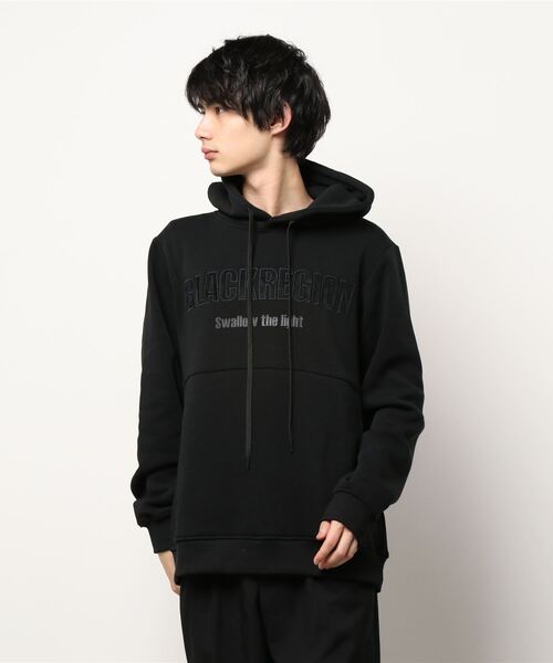 SHELLAC（シェラック）の「シェラック/SHELLAC シールファー刺繍プルパーカー（パーカー・メンズ・ブラック・MEDIUM/LARGE）」の4枚目の写真