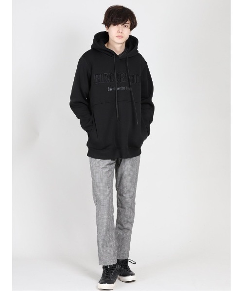 SHELLAC（シェラック）の「シェラック/SHELLAC シールファー刺繍プルパーカー（パーカー・メンズ・ブラック・MEDIUM/LARGE）」の9枚目の写真