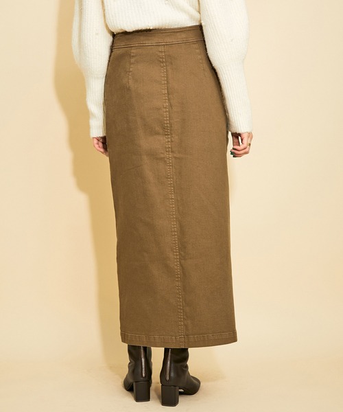 MADEMOISELLE ROPE'（マドモアゼル ロペ）の「<春まで使える>【MR Jeans】2way デニムサロペットスカート（サロペット/オーバーオール・レディース・ブラック/ブラウン系その他2・38/36）」の11枚目の写真