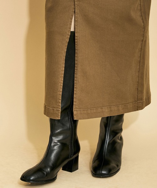 MADEMOISELLE ROPE'（マドモアゼル ロペ）の「<春まで使える>【MR Jeans】2way デニムサロペットスカート（サロペット/オーバーオール・レディース・ブラック/ブラウン系その他2・38/36）」の13枚目の写真