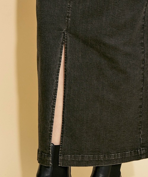 MADEMOISELLE ROPE'（マドモアゼル ロペ）の「<春まで使える>【MR Jeans】2way デニムサロペットスカート（サロペット/オーバーオール・レディース・ブラック/ブラウン系その他2・38/36）」の21枚目の写真