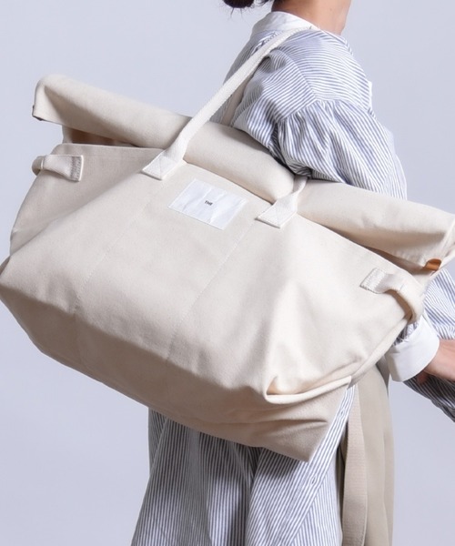 THE(ザ)の「3-THE CANVAS TOTE A3(トートバッグ・レディース・ホワイト/ブラック/ネイビー/レッド/オリーブ/オレンジ・ONE SIZE)」の7枚目の写真