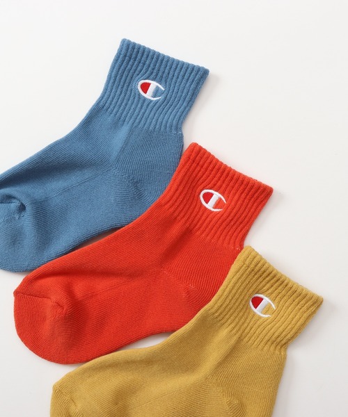 Champion(チャンピオン)の「【Champion/チャンピオン】キッズ 【3足組】クォーターレングスソックス刺繍【ハーフパイル】(ソックス/靴下・キッズ・その他5/その他・FREE/15-19cm)」の7枚目の写真