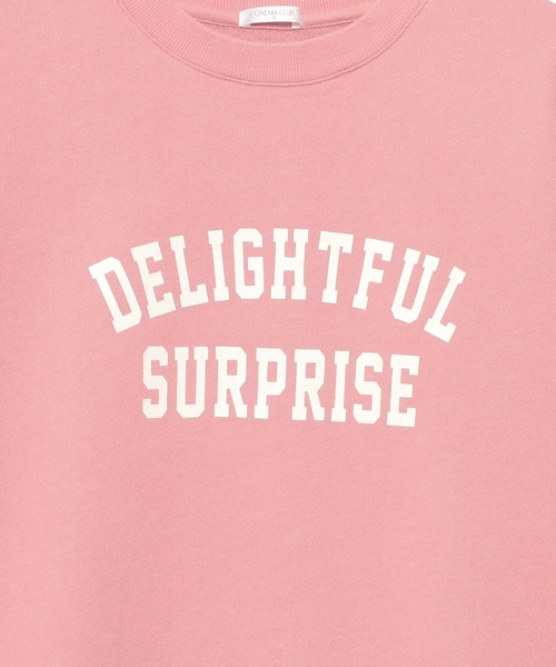 Honeys（ハニーズ）の「ロゴスウェットトップス（スウェット・レディース・アイボリー/ライトグリーン/コーラルピンク/ライトベージュ/サックスブルー/イエロー/スミクロ・LL/L/M）」の10枚目の写真