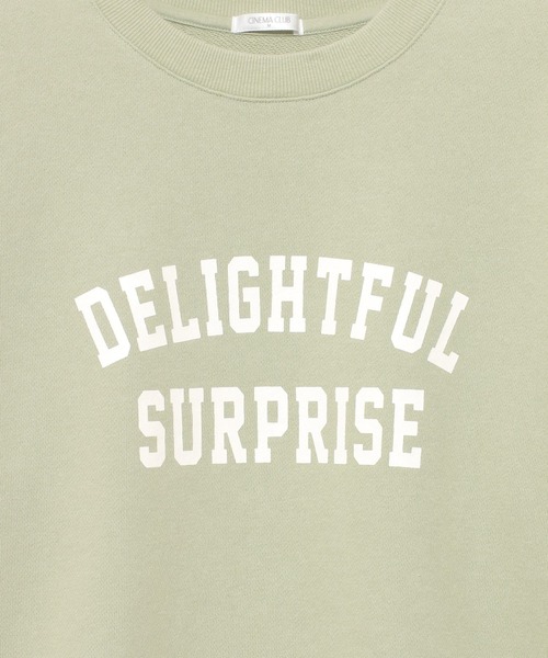 Honeys（ハニーズ）の「ロゴスウェットトップス（スウェット・レディース・アイボリー/ライトグリーン/コーラルピンク/ライトベージュ/サックスブルー/イエロー/スミクロ・LL/L/M）」の14枚目の写真