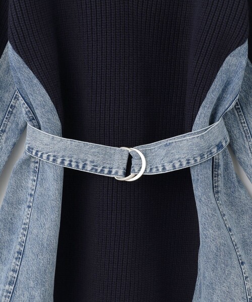 GRACE CONTINENTAL（グレースコンチネンタル）の「デニムフレアニットトップ（ニット/セーター・レディース・ブルー/ブラック・36）」の11枚目の写真