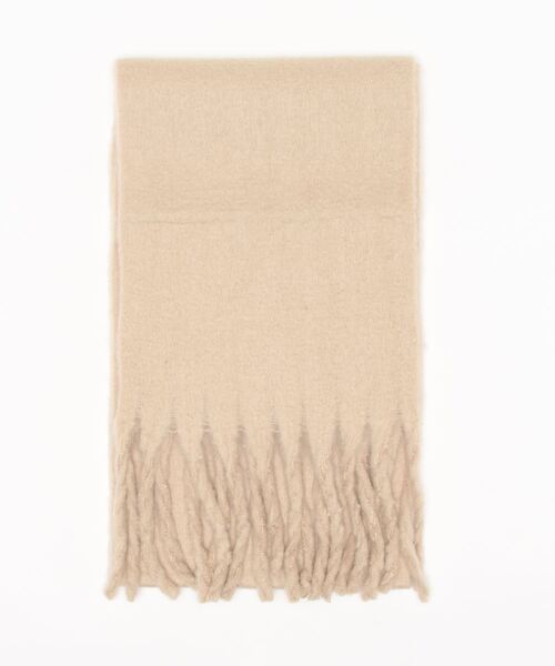 flower（フラワー）の「バウンスマフラー（マフラー・レディース・アイボリー/グレー/ベージュ・FREE）」の2枚目の写真