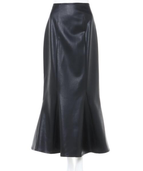 INGNI（イング）の「フェイクレザー／マーメイドスカート（スカート・レディース・ブラック/ブラウン/アイボリー・FREE）」の8枚目の写真