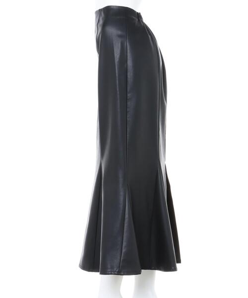 INGNI（イング）の「フェイクレザー／マーメイドスカート（スカート・レディース・ブラック/ブラウン/アイボリー・FREE）」の7枚目の写真