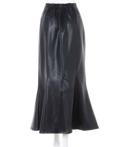 INGNI（イング）の「フェイクレザー／マーメイドスカート（スカート・レディース・ブラック/ブラウン/アイボリー・FREE）」の6枚目の写真