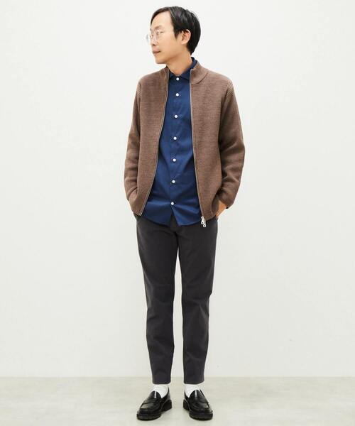 MEN'S MELROSE（メンズメルローズ）の「ルディアナストレッチチノ（チノパンツ・メンズ・ネイビー/オフホワイト/ベージュ/チャコールグレー・2/4/3/5）」の6枚目の写真