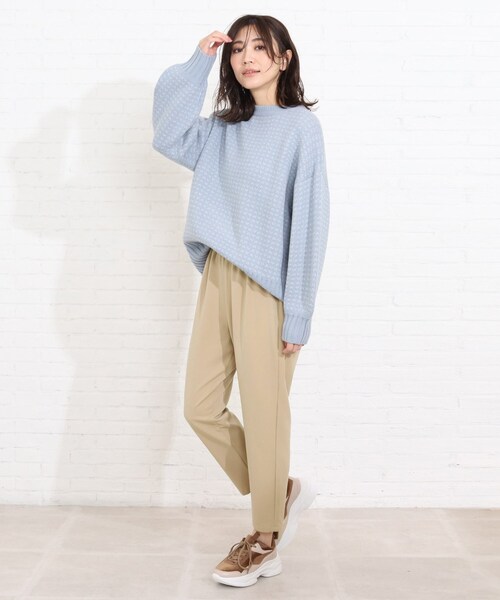 SHOO・LA・RUE(シューラルー)の「◆【S-LL】プルオンテーパードパンツ(その他パンツ・レディース・ブラック/ライトグリーン/ライトベージュ・01/02/03/04)」の18枚目の写真