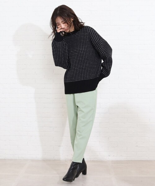 SHOO・LA・RUE(シューラルー)の「◆【S-LL】プルオンテーパードパンツ(その他パンツ・レディース・ブラック/ライトグリーン/ライトベージュ・01/02/03/04)」の13枚目の写真