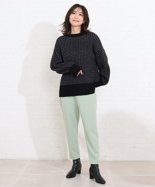 SHOO・LA・RUE(シューラルー)の「◆【S-LL】プルオンテーパードパンツ(その他パンツ・レディース・ブラック/ライトグリーン/ライトベージュ・01/02/03/04)」の7枚目の写真