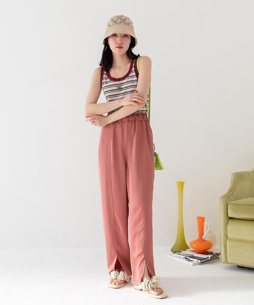 CITEN（シテン）の「＜CITEN（シテン）＞シャイニーツイル イージーパンツ（その他パンツ・レディース・ピンク/ライム・FREE）」の14枚目の写真