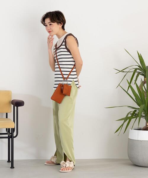 CITEN（シテン）の「＜CITEN（シテン）＞シャイニーツイル イージーパンツ（その他パンツ・レディース・ピンク/ライム・FREE）」の4枚目の写真