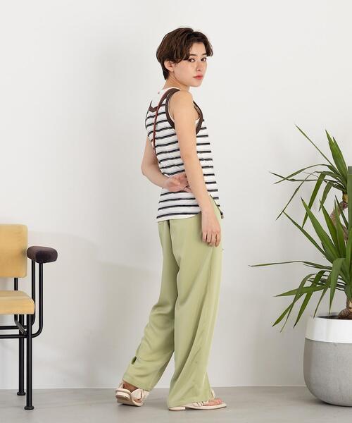 CITEN（シテン）の「＜CITEN（シテン）＞シャイニーツイル イージーパンツ（その他パンツ・レディース・ピンク/ライム・FREE）」の5枚目の写真