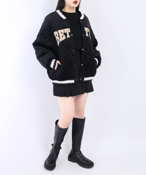 WC(ダブル シー)の「ロゴ中綿スタジャン(スタジャン・レディース・ブラック/アイボリー・FREE)」の18枚目の写真