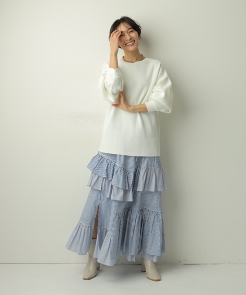 のの　CADUNE カデュネ　フィブリルスカート　SS CADUNE（カデュネ）の「フレアスカート（スカート）」 - WEAR