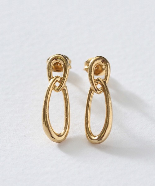NOIR DE POUPEE（ノワールドプーペ）の「K10 2連 フープピアス（ピアス