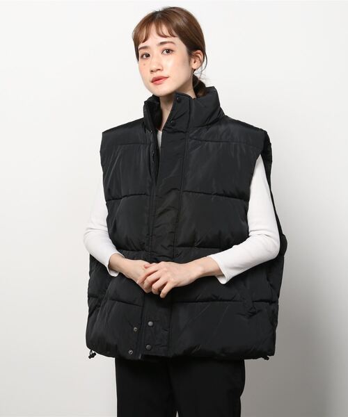 Figments（フィグメンツ）の「オーバーパファーベスト（ベスト・レディース・ブラック・FREE）」の11枚目の写真