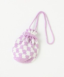 クロシェ巾着バッグ