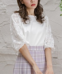 レース付トップス(Tシャツ/カットソー)|Honeys(ハニーズ)の レース付トップス(Tシャツ/カットソー)|Honeys(ハニーズ)の