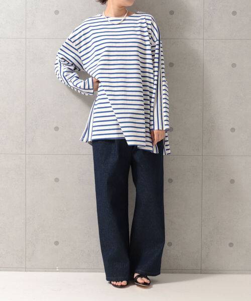 fredy repit（フレディレピ）の「サイド切り替え セミワイドパンツ（その他パンツ・レディース・ネイビー/ブラウン・38/36）」の11枚目の写真