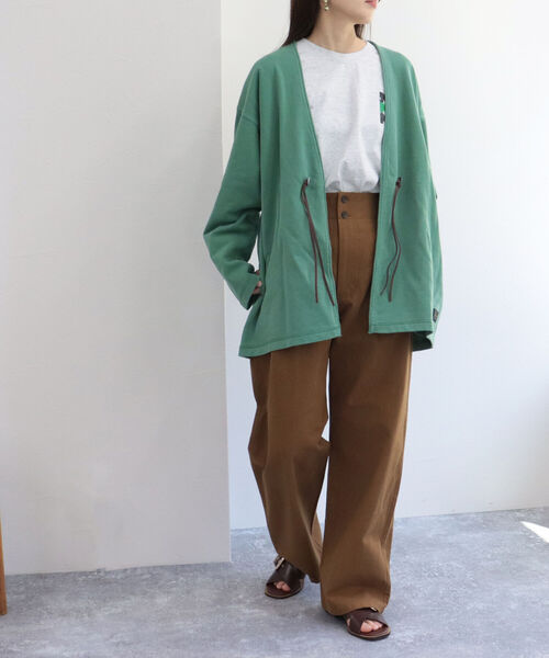 fredy repit（フレディレピ）の「サイド切り替え セミワイドパンツ（その他パンツ・レディース・ネイビー/ブラウン・38/36）」の15枚目の写真