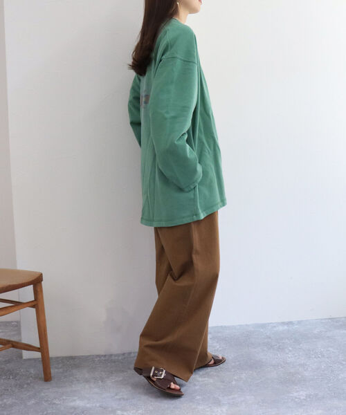 fredy repit（フレディレピ）の「サイド切り替え セミワイドパンツ（その他パンツ・レディース・ネイビー/ブラウン・38/36）」の18枚目の写真