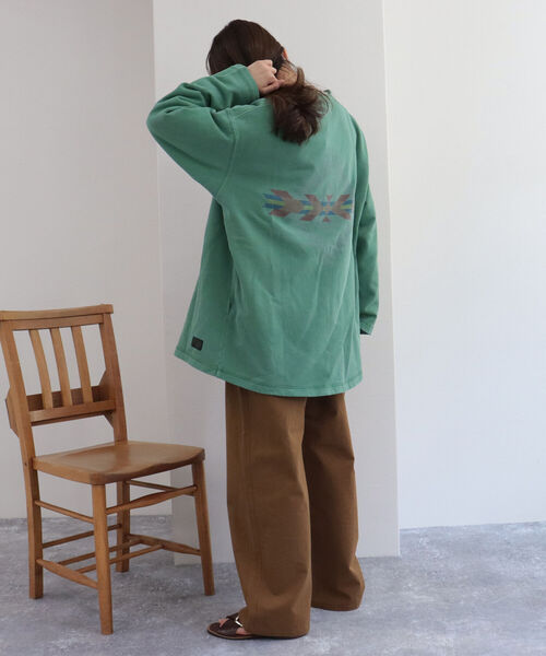 fredy repit（フレディレピ）の「サイド切り替え セミワイドパンツ（その他パンツ・レディース・ネイビー/ブラウン・38/36）」の9枚目の写真