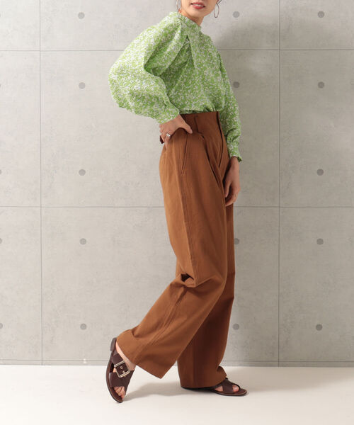 fredy repit（フレディレピ）の「サイド切り替え セミワイドパンツ（その他パンツ・レディース・ネイビー/ブラウン・38/36）」の21枚目の写真