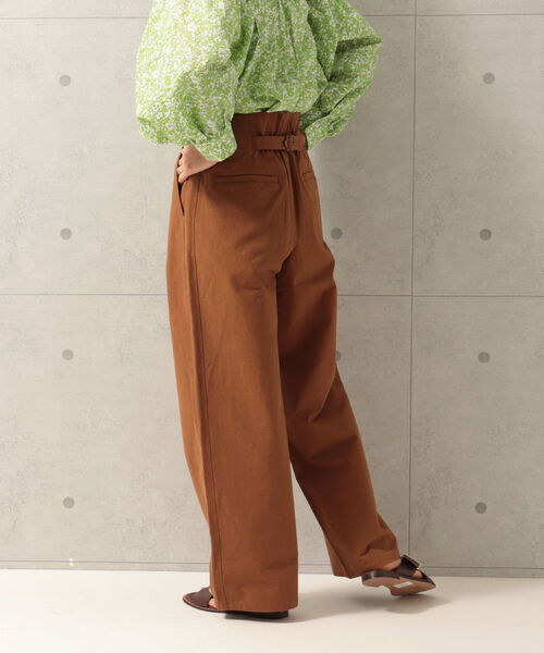 fredy repit（フレディレピ）の「サイド切り替え セミワイドパンツ（その他パンツ・レディース・ネイビー/ブラウン・38/36）」の10枚目の写真