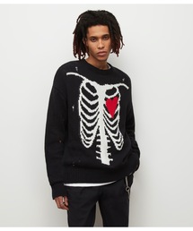 ALLSAINTS | HEARTCAGE ORGANIC COTTON CREW JUMPER | HEARTCAGE オーガニック コットン クルー ニット・セーター(ニット/セーター)
