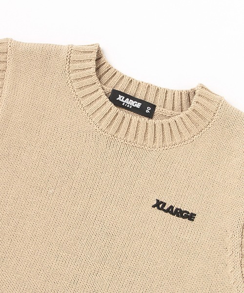 XLARGE KIDS（エクストララージキッズ）の「ニット丸首ベスト（ベスト・キッズ・ブラック/ベージュ・140cm/120cm/110cm/100cm/90cm/130cm）」の6枚目の写真