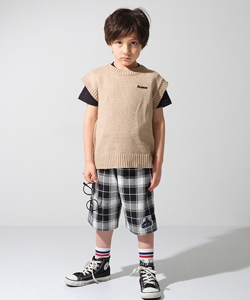 XLARGE KIDS（エクストララージキッズ）の「ニット丸首ベスト（ベスト・キッズ・ブラック/ベージュ・140cm/120cm/110cm/100cm/90cm/130cm）」の13枚目の写真