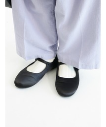 Samansa Mos2 | サテンワンストラップシューズ(その他シューズ)